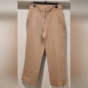 Tahari Women's Tan Cropped Pants
